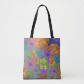 Bohemian Violet Garden Tote Bag (Voorkant)