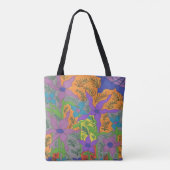 Bohemian Violet Garden Tote Bag (Achterkant)