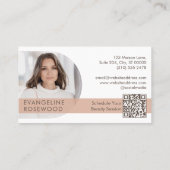 Bohemian Watercolor Boho Floral Beauty Makeup Spa Visitekaartje (Achterkant)