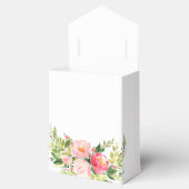 Bohemian Watercolor Floral Wreath Wedding Bedankdoosjes (Geopend)