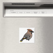 Bohemian Waxwing Magneet (Insitu (Vaatwasser))