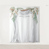 Bohemian Wedding Arch Backdrop Foto Booth Wandkleed (Voorkant)