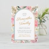 Bohemian Wedding Invitation Save The Date (Staand voorkant)