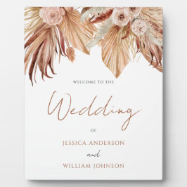 Bohemian Wedding Welcome Entrance Sign Plaque Fotoplaat