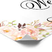 Bohemian Welcome to Our Wedding Poster Sign (Hoek)