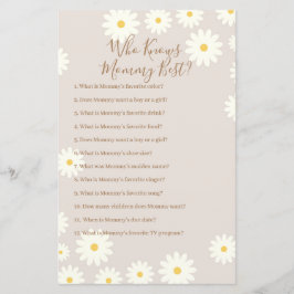 Bohemian White Daisy die mama het beste spel kent