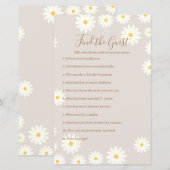 Bohemian White Daisy Floral vind de gast (Voorkant / Achterkant)