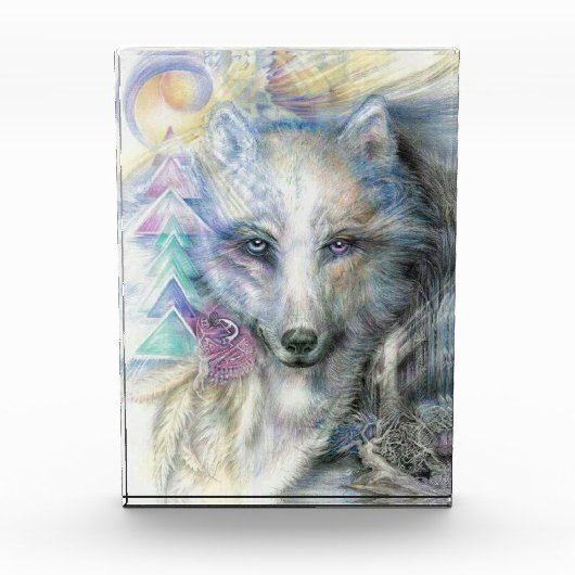 Bohemian White Wolf Fotoblokken (Voorkant)