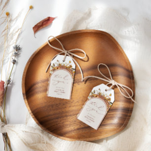 Bohemian Wildflower Arch Vrijgezellenfeest Cadeaulabel