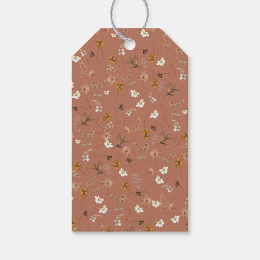 Bohemian Wildflower Arch Vrijgezellenfeest Cadeaulabel (Achterkant)