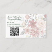 Bohemian Wildflower Boeket met QR Code Visitekaartje (Achterkant)