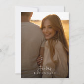 Bohemian Wildflower Elegant Vrijgezellenfeest Foto Kaart (Achterkant)