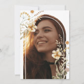 Bohemian Wildflower Foto Arch 30th Birthday Kaart (Achterkant)