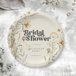 Bohemian Wildflower FotoArch Vrijgezellenfeest Papieren Bordje<br><div class="desc">Bohemen Wildbloemen FotoArch Vrijgezellenfeest Papier Borden</div>
