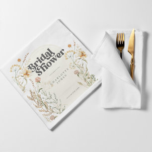 Bohemian Wildflower FotoArch Vrijgezellenfeest Servet