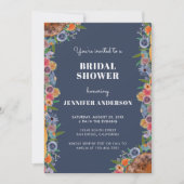 Bohemian Wildflower Garden Boho Chic Vrijgezellenf Kaart (Voorkant)