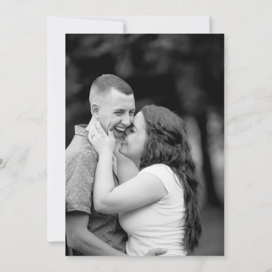 Bohemian Wildflower Pill Lijst Weddenfoto Save The Date (Achterkant)