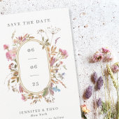 Bohemian Wildflower Pill Lijst Weddenfoto Save The Date
