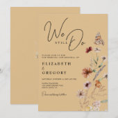 Bohemian Wildflower We doen nog steeds vernieuwing Kaart (Voorkant / Achterkant)