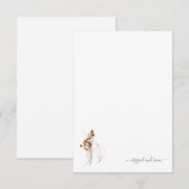 Bohemian Wispy Floral Vrijgezellenfeest Blank Bedankkaart (Voorkant / Achterkant)