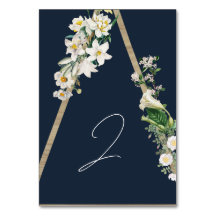 Bohemian Wood Pyramid Wit Bloemen Blauw Bruiloft