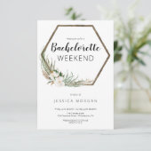 Bohemian Wreath Bachelorette Party Uitnodigen Kaar Kaart (Staand voorkant)
