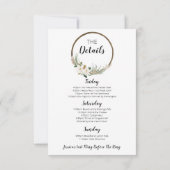 Bohemian Wreath Bachelorette Party Uitnodigen Kaar Kaart (Achterkant)