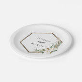 Bohemian Wreath Bruiloft Douche Papier Bord (Gekanteld)