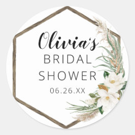 Bohemian Wreath Envelop Favor Stickers