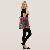Bohemian Yarn met Knitting Tote Bag (Op model)