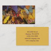 Bohemian Yoga Zen Holistische Healing vlinder Visitekaartje (Voorkant / Achterkant)