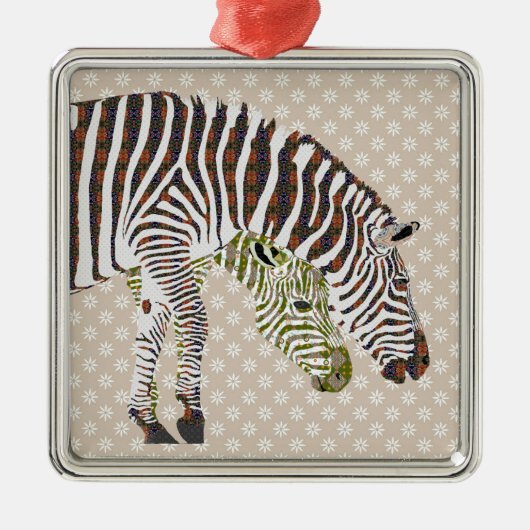 Bohemian Zebras Ornament (Voorkant)