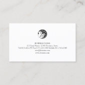 Bohemian Zonnebloemen Monogram Bruiloft Consultant Visitekaartje (Achterkant)