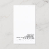 Bohemian Zonnebloemen Monogram Consultant Visitekaartje (Achterkant)