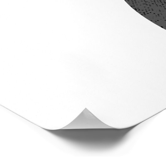 Bohemian Zwart-wit Abstracte kunst aan de muur Poster (Hoek)