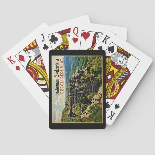 Bohemian Zwitserland Tsjechië Pokerkaarten (Achterkant)