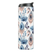 Bohemibloemen en veren thermosbeker (Gedraaid links)