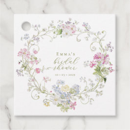 bohemien boho chic Wilde Bloemen Bruidsmeisjesfees Bedankjes Labels