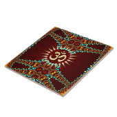 Bohemien Jewel Om Symbool Keramische Tegel Tegeltje (Zijkant)