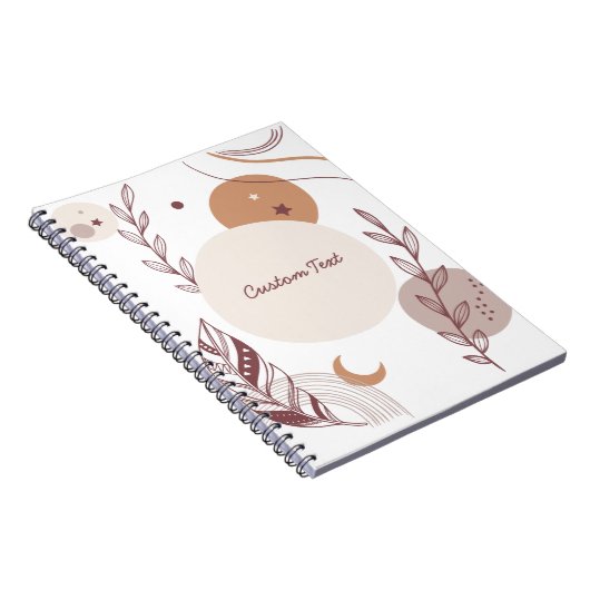 Bohemien Leraar Waardering Moderne douane Notitieboek (Rechterzijde)