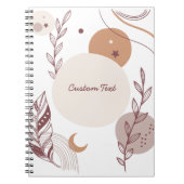 Bohemien Leraar Waardering Moderne douane Notitieboek (Voorkant)