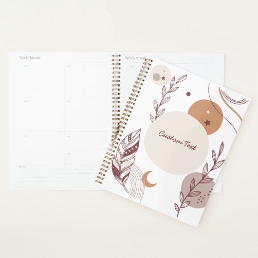 Bohemien Leraar Waardering Moderne douane Planner (Display)