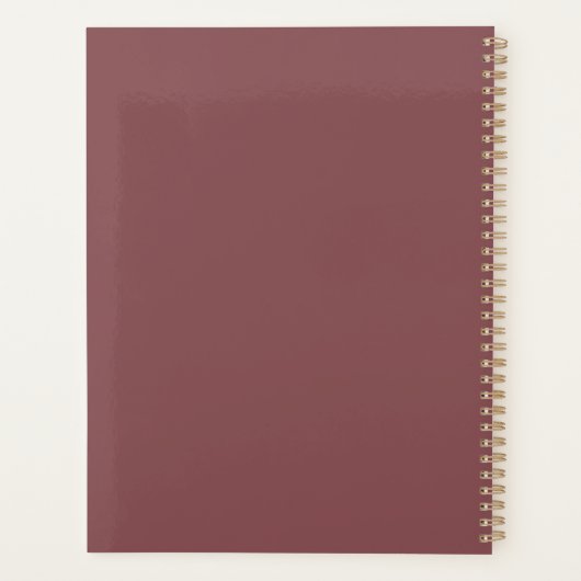 Bohemien Leraar Waardering Moderne douane Planner (Achterkant)