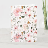 Bohemienbloem Birthday Kaart (Voorkant)