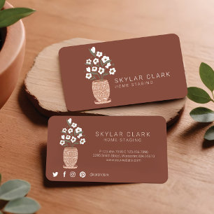 Bohemienbloemkool Staging Bronze Plant Visitekaartje