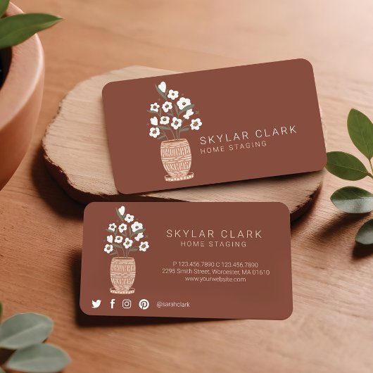 Bohemienbloemkool Staging Bronze Plant Visitekaartje