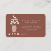 Bohemienbloemkool Staging Bronze Plant Visitekaartje (Achterkant)