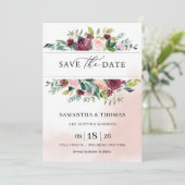 Bohemienbloesje met roze bruine bloem bespaart de  kaart (Staand voorkant)