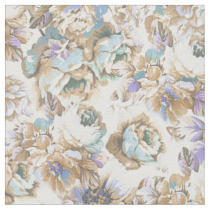 Bohemiene blush lavender bruine blauwgroen rozen f stof
