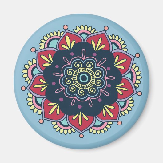 bohemiene floral magnet (Voorkant)